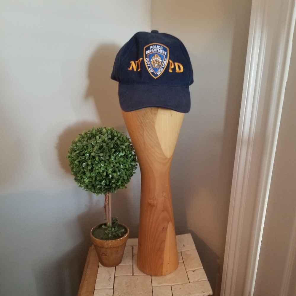 NYPD hat one size fits all adjustable.  Preowned very good condition